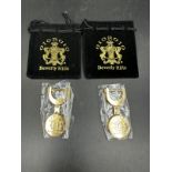 Two Giorgio Beverley Hills keyrings