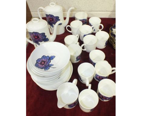A Wedgwood coffee service of Susie Cooper design, approximately 38 pieces, a Royal Albert Lavender Rose tea service, approxim