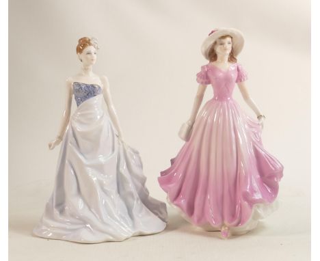 Royal Worcester Compton Woodhouse lady figures Amy and Eisabelle 
