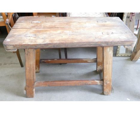 Period Heavy Pine Farmhouse bench 