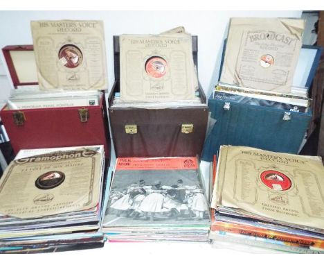 Record Collection - 200+ Vinyl Records and 3 x vintage cases. The vinyl on quick inspection = excellent+ condition some near 