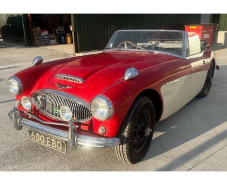 1963 Austin-Healey 3000Registration number 600 EBORed over creamFamily owned (father to son) since 1974Has recently been re-c