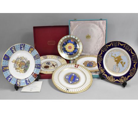 A Collection of Decorative Plates to Comprise Caverswall Durham Cathedral Plate, Spode Limited Edition The Ely Cathedral Plat