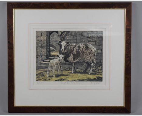 A Framed Limited Edition Simon Bull Print, "Jacob Ewe and Lamb", No.36/250 
