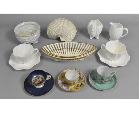 A Collection of Various English and Continental China to Comprise Possibly Royal Worcester Shell (Chip to Rim), Dresdon Porce