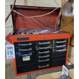 MONTGOMERY WARDS 12-DRAWER TOOL BOX, W/ CONTENTS, SEE PICTURES