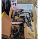LOT - ASSORTED PNEUMATIC AIR HAMMERS AND BITS