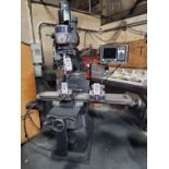 SHARP KNEE CNC MILL, 9" X 50" TABLE, 60-4,500 RPM, KURT POWER LOCK DRAWBAR, PROTO TRAK MX3 CONTROL,