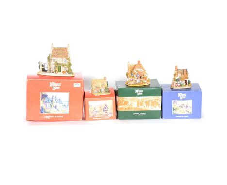 Twenty Lilliput Lane cottages, to include Old Mother Hubbard, Woodman's Retreat, Sore Paws; Gulliver's Gate; Hampton Moat; Th
