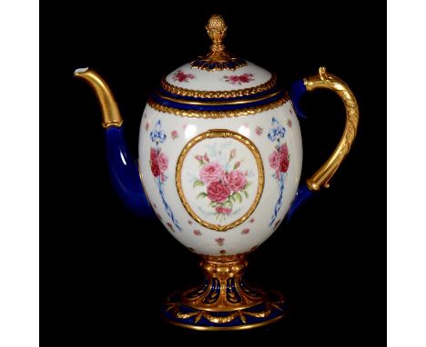 House of Faberge 'The Faberge Imperial Teapot' Faberge Egg shape 23cm.