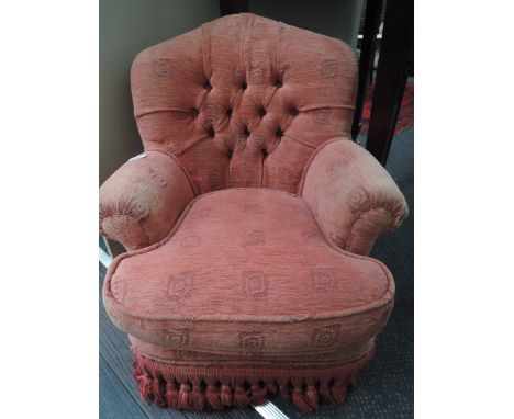A child's/sample armchair of traditional upholstered design (collectors item)