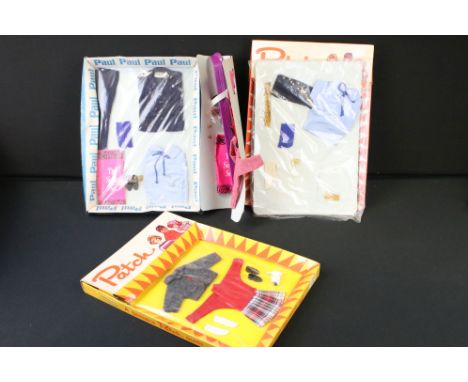 Sindy - Three boxed Pedigree Sindy outfits to include Paul - Sindy's Boyfriend 'London Look' (13MO3) and 2 x Patch - Sindy's 