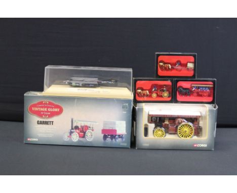 Two Boxed Corgi Celebrating The Golden Age Of Steam Vintage Glory to include 1:50 CC20110 1905 Fowler 6nhp Showmans Road Loco