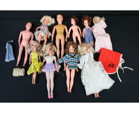 Ten fashion dolls to include 2 x Sindy, 2 x Patch - Sindy's Little Sister, 2 x Paul - Sindy's Boyfriend, Daisy doll, etc, plu