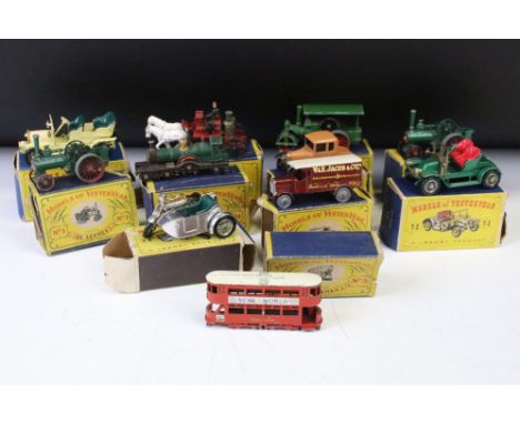 11 Boxed Matchbox Models of Yesteryear diecast models to include Y-8 New Model - 1914 Sunbeam Motor Cycle, Y-2 New Model - 19