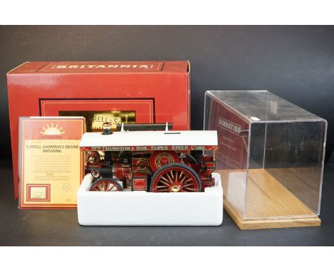 Boxed Midsummer Models 1:24 Burrell Showman's Engine 'Britannia', model no. 2668, with ltd edn CoA (no. 157/999) and presenta