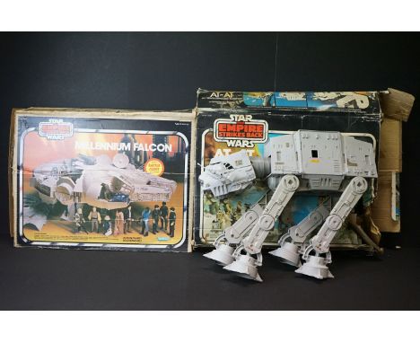 Star Wars - Two boxed original Star Wars vehicles to include The Empire Strikes Back AT-AT without instructions (Missing x 2 