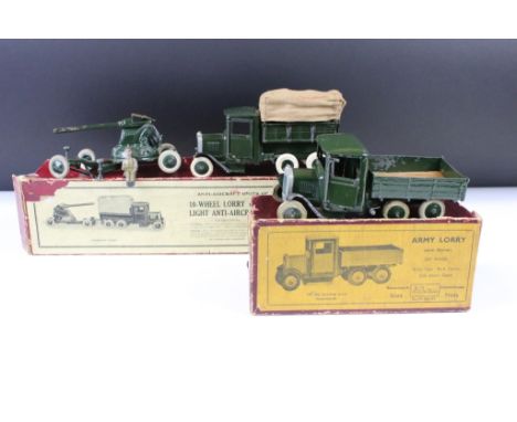 Two boxed Britains military diecast models / model sets to include 1832 10-Wheel Lorry And 2-Pounder A.A. Gun (with driver) a