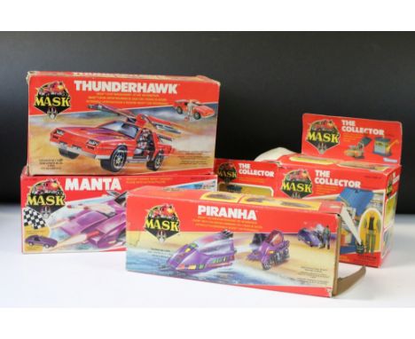 MASK - Four boxed Kenner MASK vehicles to include Thunderhawk with Matt Tracker figures, Mantra with Vanessa Warfield, Piranh