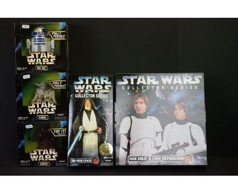 Star Wars - Five boxed Kenner Collector Series figures to include Han Solo &amp; Luke Skywalker In Stormtrooper Gear, Obi-Wan