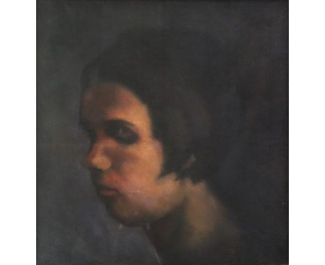 Early 20th century pastel portrait of a young lady, unsigned, 42.5 x 42.5cm