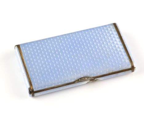 Russian early 20th century silver-gilt and guilloché enamel snuff-box, by Ivan Britzin, St. Petersberg, stamped with maker's 