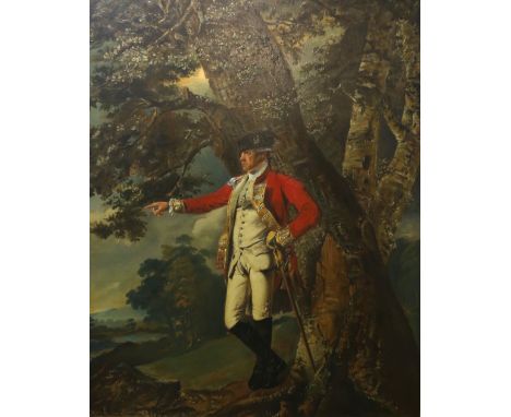 20th century, Copy of a portrait by Joseph Wright of Derby, 'Colonel Charles Heathcote', oil on canvas, 123.5cm x 98.5cm,    