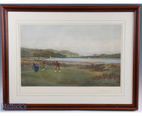 Douglas Adams, (1853-1920) (after) - 'The Putting Green' colour print from the original published by Henry Graves &amp; Co, L