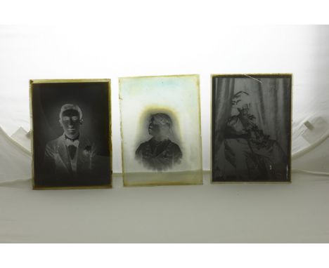 "A Collection of approx 1450 photographic glass Plates and celluloid negatives c1910-1930’s, portrait and topographical etc, 