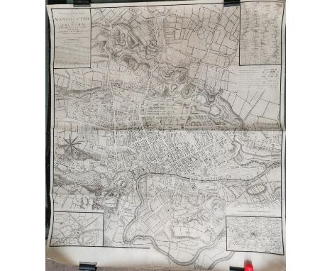 A Topographical Plan of Manchester and Salford, with the adjacent parts, shewing also the Different Allotments of Land propos