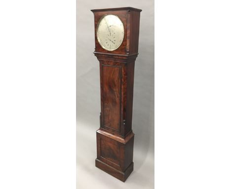 A 19th century mahogany cased regulator longcase clock by Charles Shepherd of London
The silvered dial with Arabic and Roman 