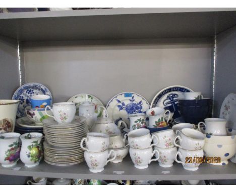 A quantity of miscellaneous transfer decorated china to include a part Czechoslovakian Bernadette tea service and miscellaneo