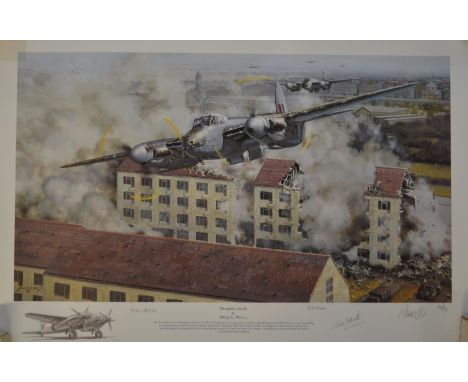"Mosquito Attack", high quality unframed limited edition print by Philip E West, 105/250, signed in pencil by the artist and 