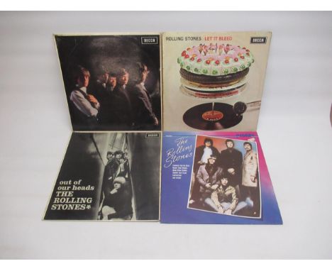 Rolling Stones - Let it Bleed, Out of Our Heads, The Rolling Stones and a Profile Rolling Stones LP (4) 