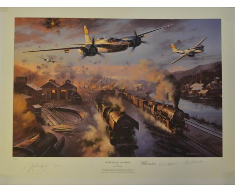 "Ruhr Valley Invaders", high quality unframed limited edition print by Nicolas Trudigan, 3/450, signed in pencil by the artis