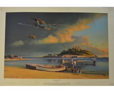 "A Time For Heroes", high quality unframed limited edition print by Robert Taylor 94/500, signed in pencil by the artist and 