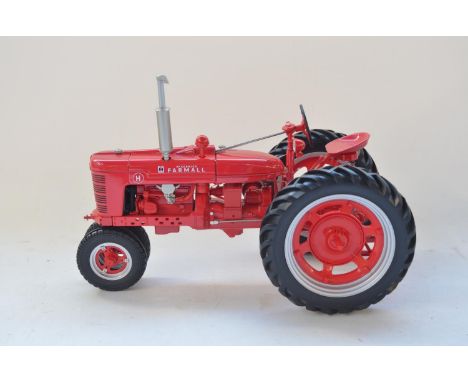 Large Franklin Mint 1/12 scale die-cast McCormick Farmall Model H Tractor, with working steering, removeable engine cover and