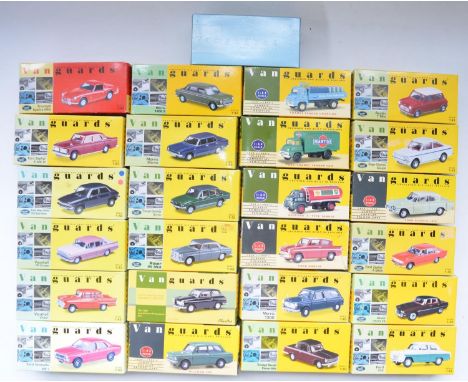 Twenty-five boxed Lledo Vanguard diecast model vehicles incl. 1/43 and 1/64 scales and limited editions, contents checked, co