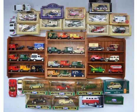 Extensive collection of diecast model vehicles, various manufacturers and scales to include Lledo Models of Days Gone, Corgi,