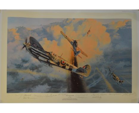 "Greycap Leader", high quality unframed limited edition print by Robert Taylor 15/850, signed in pencil by the artist and 11 