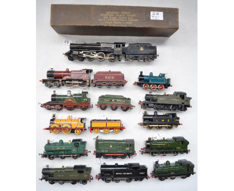 Collection of OO gauge electric train models to include early Graham Farish, Tri-Ang and metal kit built examples (13) 