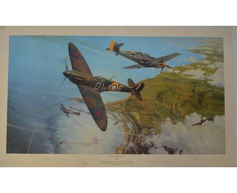 "The Battle For Britain", high quality unframed limited edition print by Robert Taylor, 33/400, signed in pencil by the artis