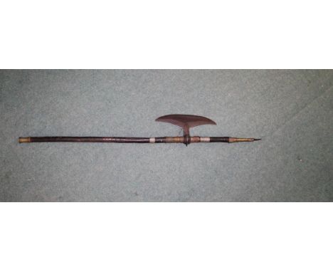 Saddle axe or Tabar was the standard weapon of the mounted warriors of the Sikh Khalsa army of the Punjab. Overall length 1m,