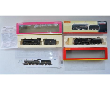 2x boxed Hornby OO gauge electric steam engine models to include "Super Detail" weathered BR 4-6-0 Grange Class "Frankton Gra