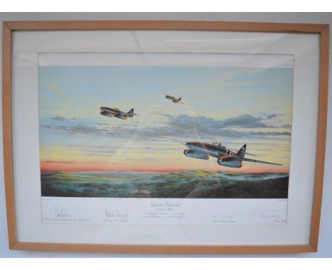 "General's Command", framed limited edition print by Graeme Lothian, 22/1000 signed in pencil by the artist, Lt General's Ado