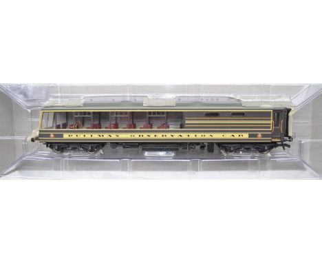 Three boxed Hornby Pullman coaches all with fitted lighting to include R4377 "Devon Belle" observation car, R4514 Brighton Be