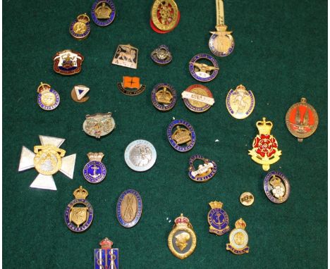 Collection of various enamel badges - SEA CADET CORPS. ATHLETES' VOLUNTEER FORCE. BRITISH LEGION. THE MECCANO GUILD etc. (30)
