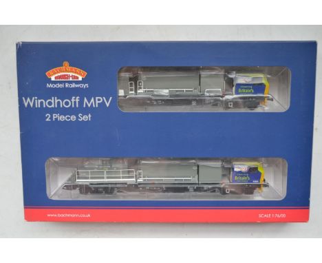 Bachmann OO gauge Windhoff MPV Network Rail 2 piece set no 31-575, DCC has been fitted. Models mint with sealed accessory bag