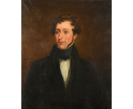 British School (19th century)  Portrait of Henry Vigne, Master of the Epping Forest Harriers Oil on canvas, 74.5cm by 62.5cm 