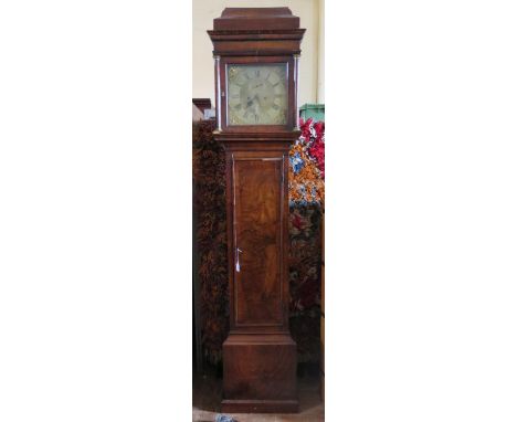 A Rare and Early Benjamin Gray of London Walnut and Mahogany? Caddy Top Longcase Clock, the eight day four pillar striking mo